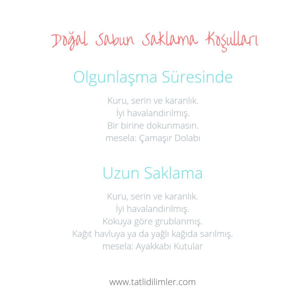 Doğal Sabun Nasıl Saklamalıyım?