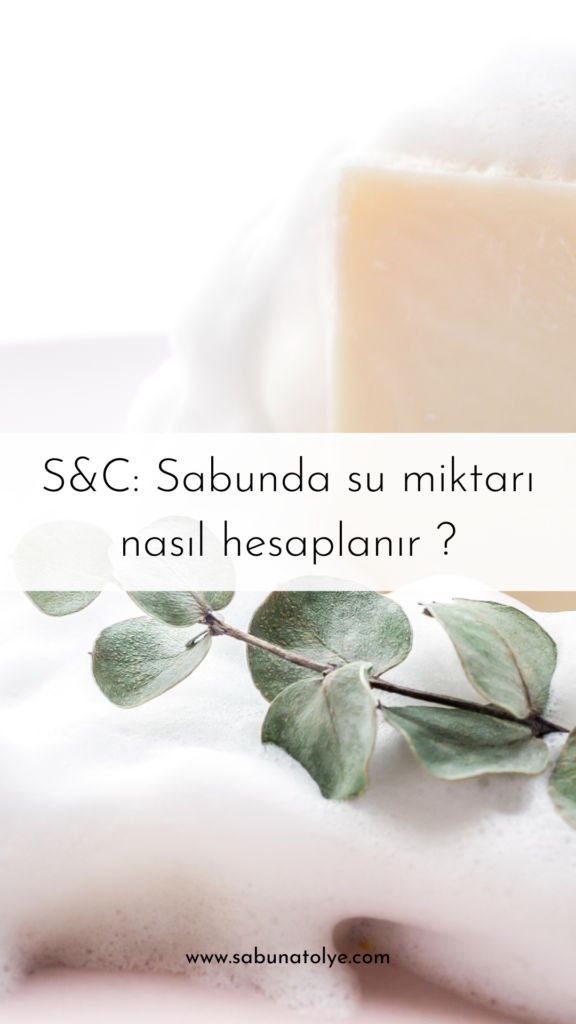 Sabunda su miktarı nasıl hesaplanır ?