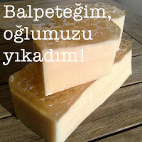 Balpeteğim, oğlumuzu yıkadım! ;)