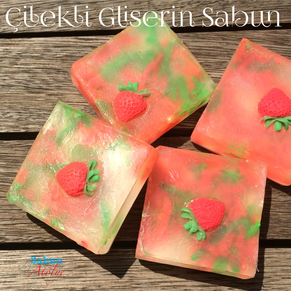 Bahçe & Sabun: Çilekli Gliserin Sabun