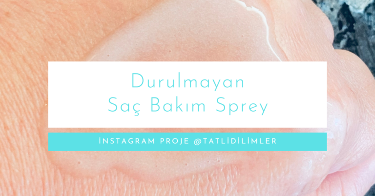 Durulmayan Saç Bakım Sprey