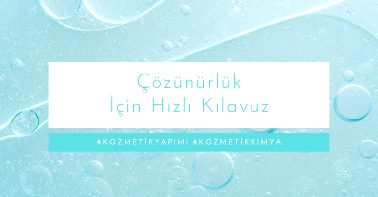 Çözünürlük İçin Hızlı Kılavuz