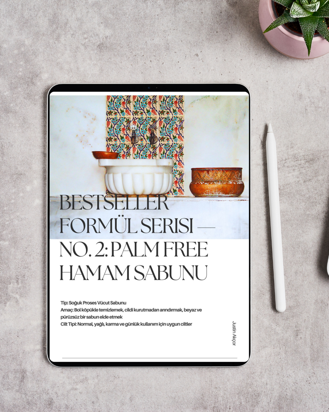 Palm Free Hamam Sabunu – Bestseller Formül Serisi No.2
